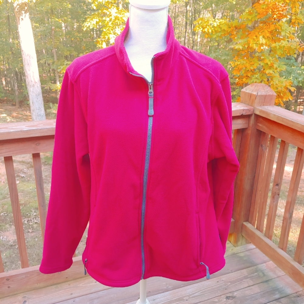 Red fleece jacket